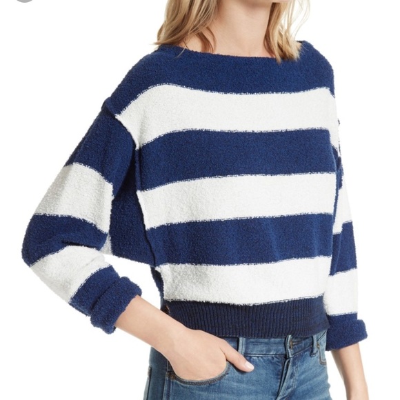 Free People Sweaters - ⭐️Free People Striped Boxy Sweater